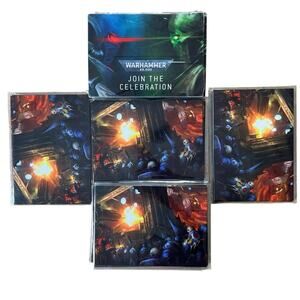Warhammer 40,000 Card Deck Lot Of 18 Join The Celebration Sealed Black Backs